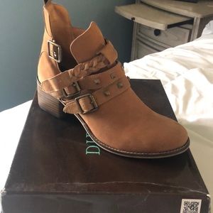 Tan booties